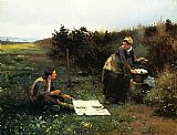 Daniel Ridgway Knight The Honeymoon Breakfast painting